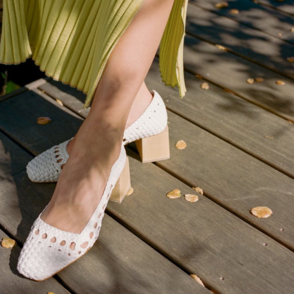 LOQ Franca Pumps heels woven leather
